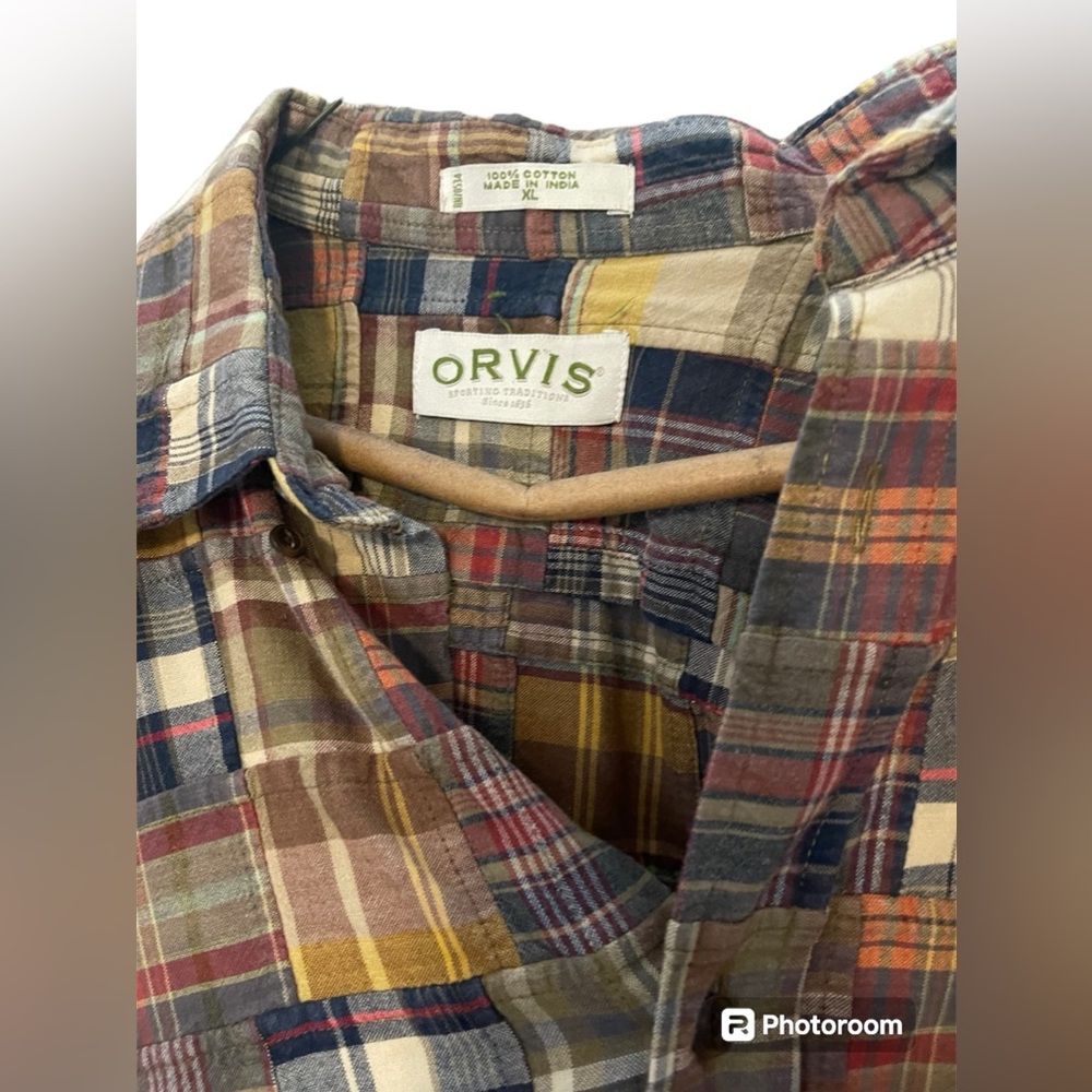 Orvis Patchwork Button Down Shirt - image 3